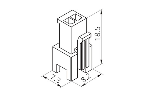 Receptacle housing